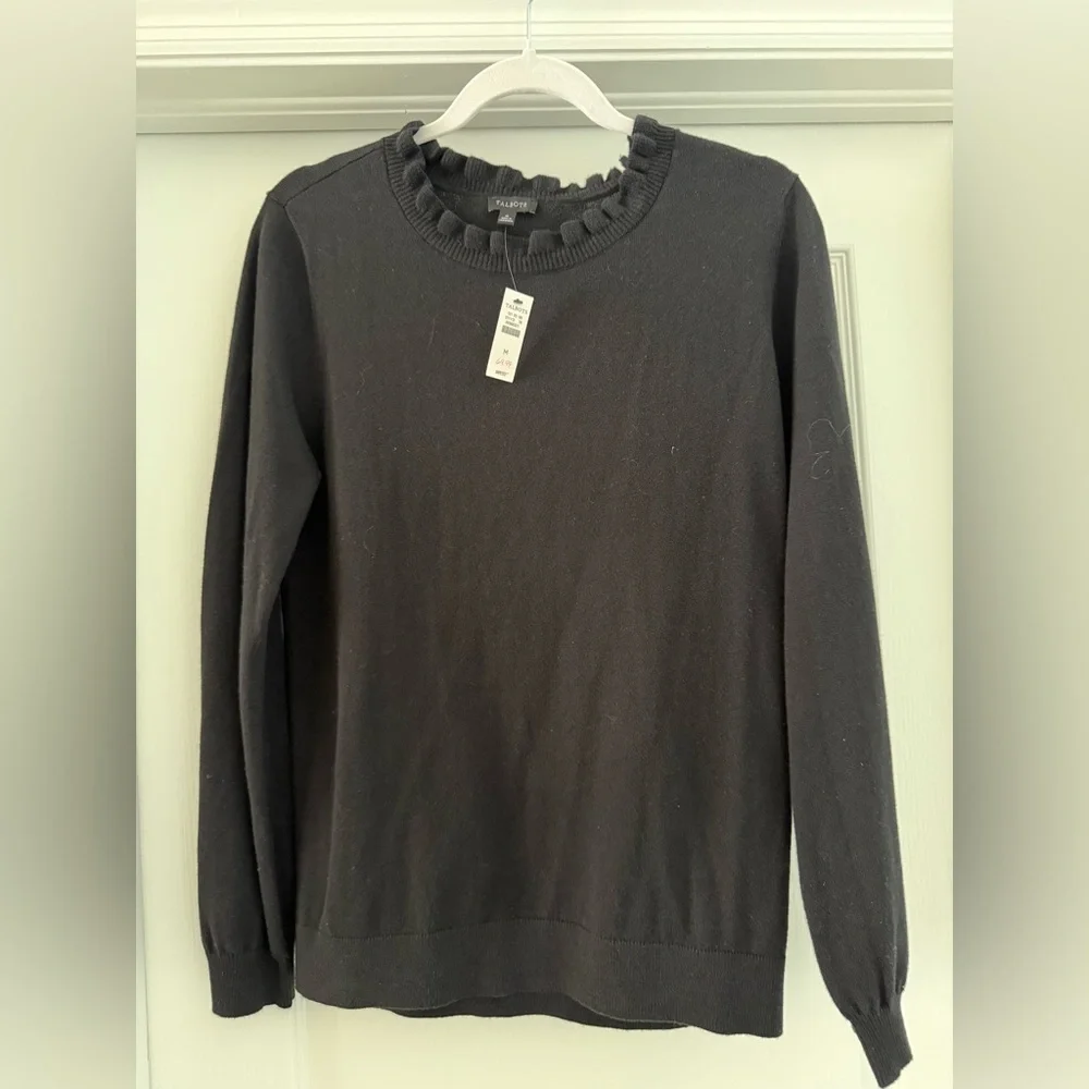 Talbots black sweater, NWT - Picture 2 of 8